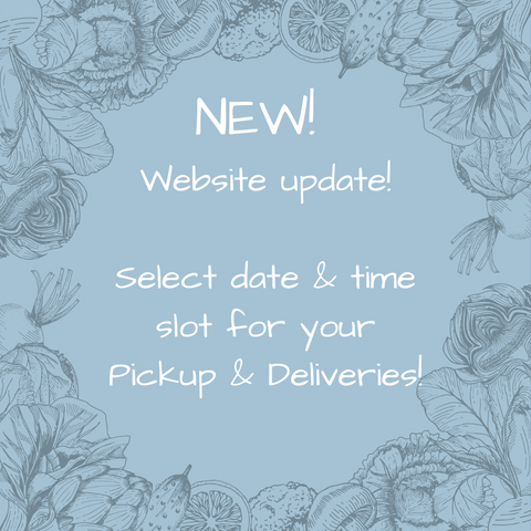 Website improvements! Select you pickup & delivery days! Plus new SALE item...we have been busy 😜