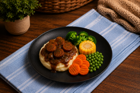 Beef Sausages & Tomato Glaze