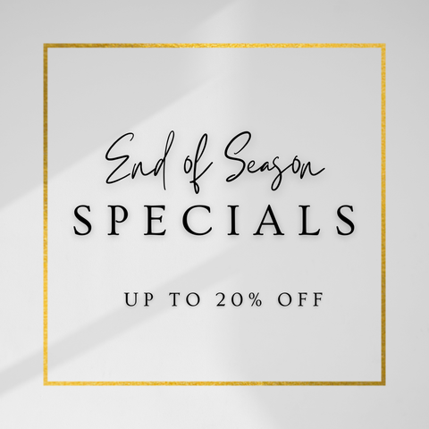 SPECIALS - END OF SEASON DISHES!