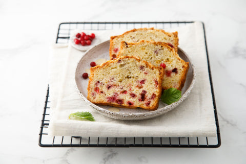 Lemon Cranberry Mini Loaves with Vanilla Glaze (GF) (DF) (Veg) - LIMITED SPECIAL!